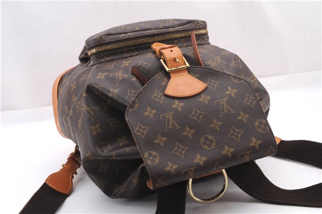 Authentic Louis Vuitton Monogram Montsouris GM Backpack M51135 LV 0466F
