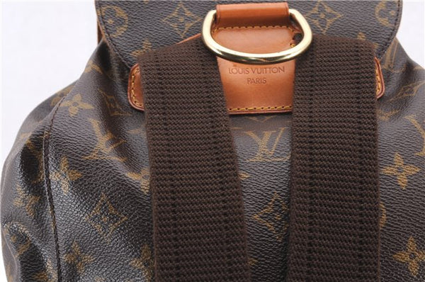 Authentic Louis Vuitton Monogram Montsouris GM Backpack M51135 LV 0466F