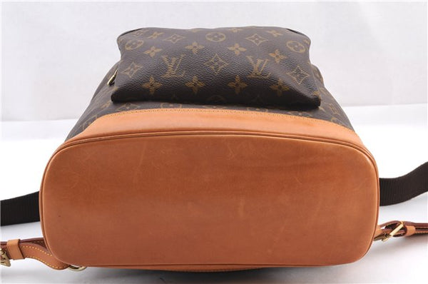 Authentic Louis Vuitton Monogram Montsouris GM Backpack M51135 LV 0466F