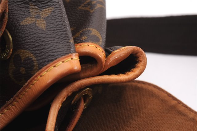 Authentic Louis Vuitton Monogram Montsouris GM Backpack M51135 LV 0466F