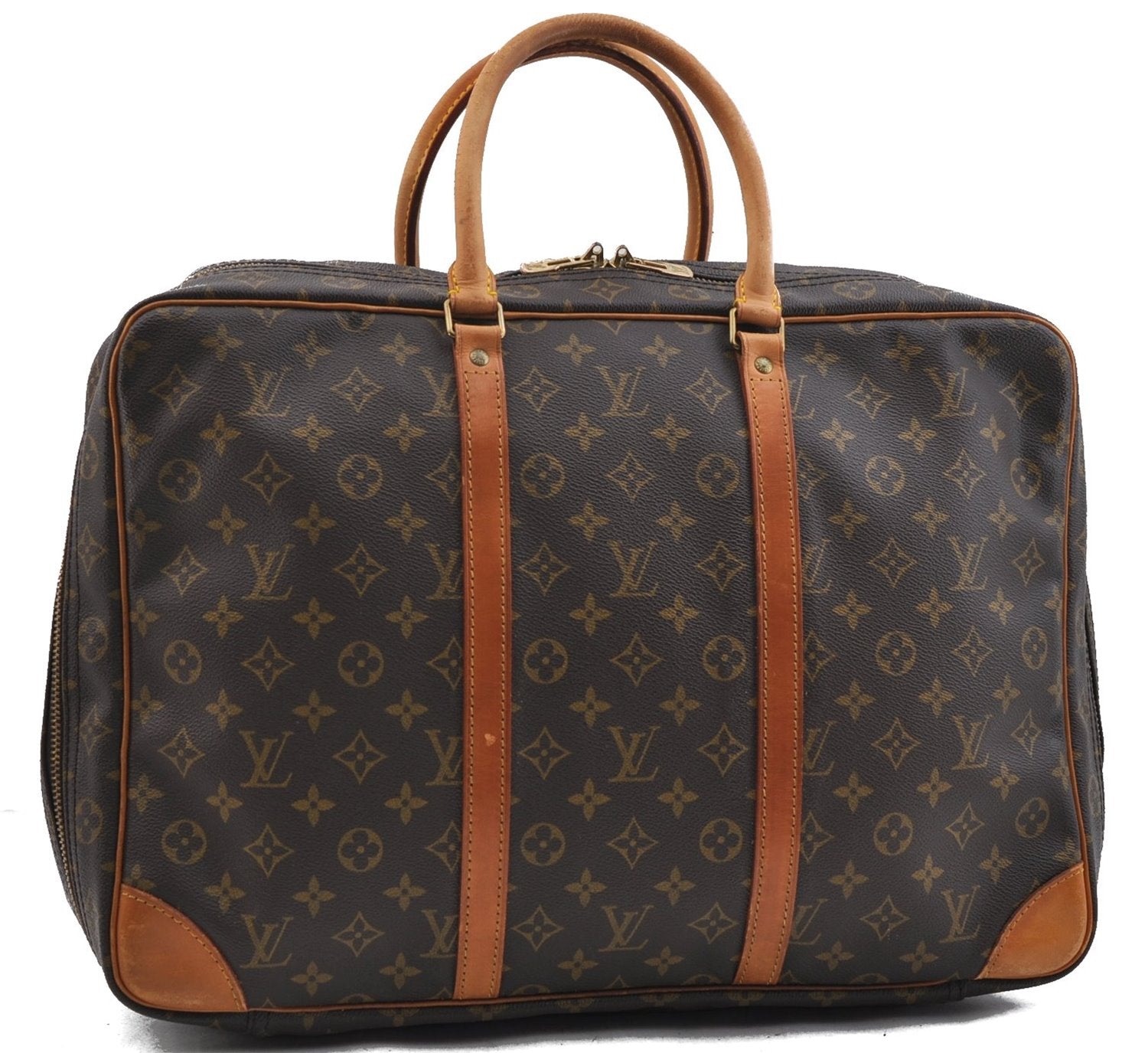 Authentic Louis Vuitton Monogram Sirius 45 Travel Boston Bag M41408 LV 0467F