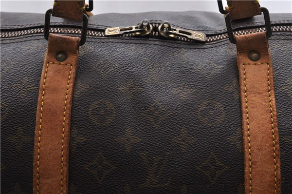 Auth Louis Vuitton Monogram Keepall Bandouliere 60 Boston Bag M41412 LV 0468D