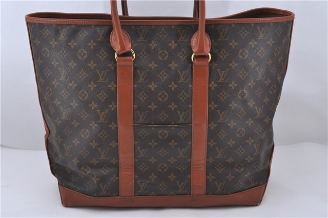 Auth Louis Vuitton Monogram Sac Weekend GM Vintage Tote Hand Bag M42420 LV 0470D