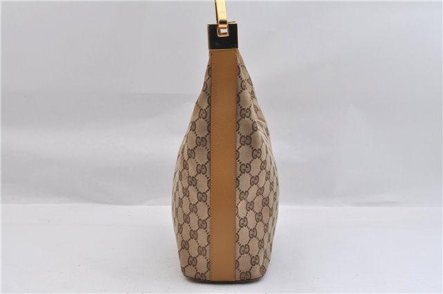 Authentic GUCCI Vintage Shoulder Bag GG Canvas Leather 0013814 Brown 0470F