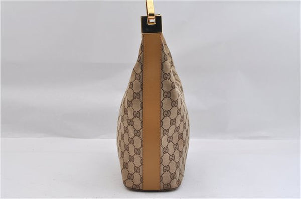 Authentic GUCCI Vintage Shoulder Bag GG Canvas Leather 0013814 Brown 0470F