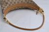 Authentic GUCCI Vintage Shoulder Bag GG Canvas Leather 0013814 Brown 0470F