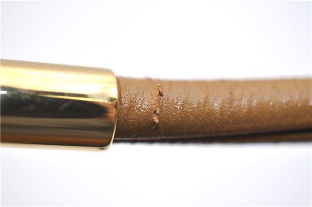 Authentic GUCCI Vintage Shoulder Bag GG Canvas Leather 0013814 Brown 0470F