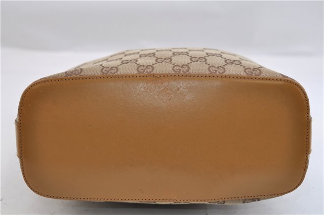 Authentic GUCCI Vintage Shoulder Bag GG Canvas Leather 0013814 Brown 0470F