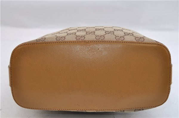 Authentic GUCCI Vintage Shoulder Bag GG Canvas Leather 0013814 Brown 0470F