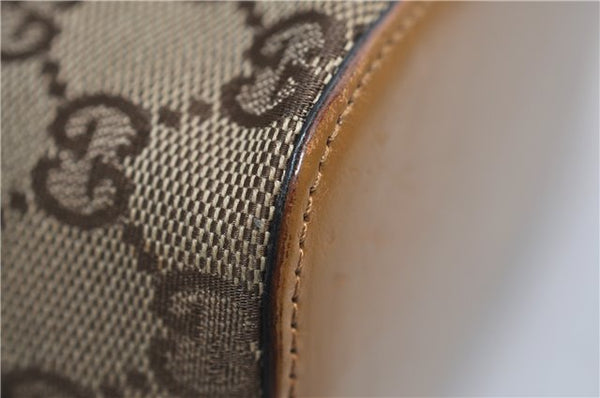 Authentic GUCCI Vintage Shoulder Bag GG Canvas Leather 0013814 Brown 0470F