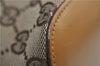 Authentic GUCCI Vintage Shoulder Bag GG Canvas Leather 0013814 Brown 0470F
