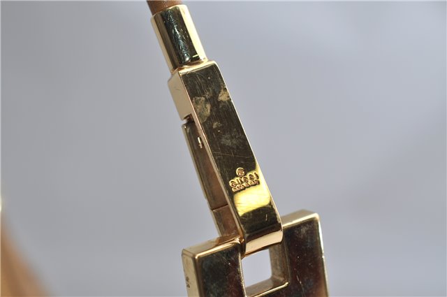 Authentic GUCCI Vintage Shoulder Bag GG Canvas Leather 0013814 Brown 0470F