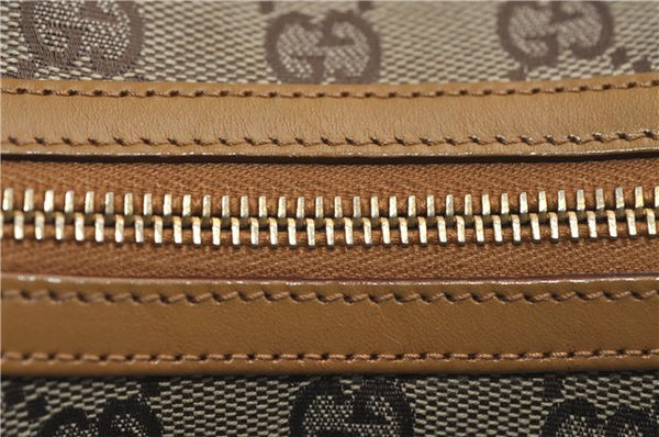 Authentic GUCCI Vintage Shoulder Bag GG Canvas Leather 0013814 Brown 0470F