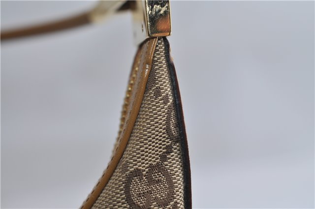 Authentic GUCCI Vintage Shoulder Bag GG Canvas Leather 0013814 Brown 0470F