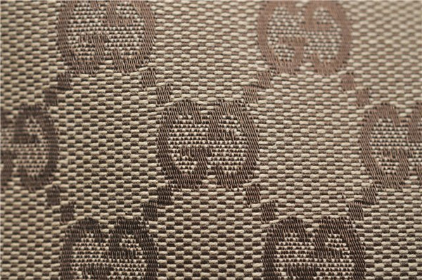 Authentic GUCCI Vintage Shoulder Bag GG Canvas Leather 0013814 Brown 0470F