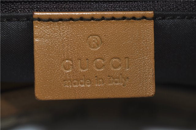 Authentic GUCCI Vintage Shoulder Bag GG Canvas Leather 0013814 Brown 0470F