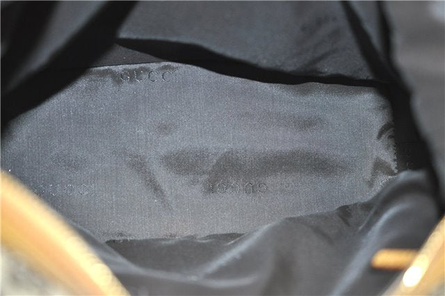 Authentic GUCCI Vintage Shoulder Bag GG Canvas Leather 0013814 Brown 0470F