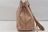 Authentic GUCCI SOHO Tassel Chain Shoulder Tote Bag PVC 308982 Beige Pink 0472E