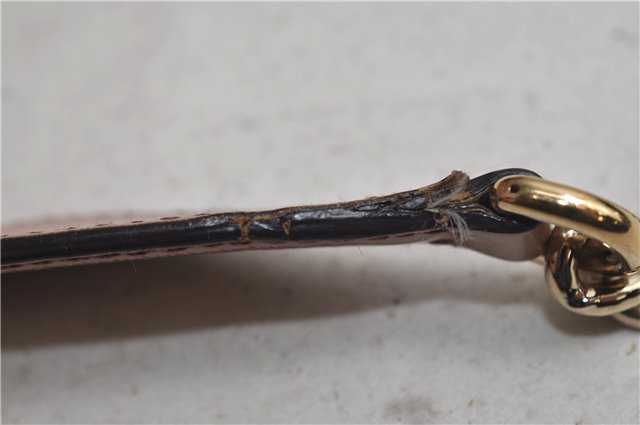 Authentic GUCCI SOHO Tassel Chain Shoulder Tote Bag PVC 308982 Beige Pink 0472E