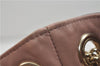 Authentic GUCCI SOHO Tassel Chain Shoulder Tote Bag PVC 308982 Beige Pink 0472E