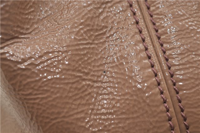 Authentic GUCCI SOHO Tassel Chain Shoulder Tote Bag PVC 308982 Beige Pink 0472E