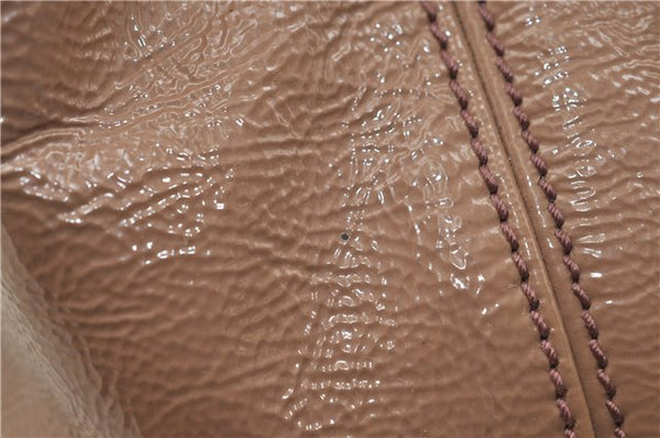 Authentic GUCCI SOHO Tassel Chain Shoulder Tote Bag PVC 308982 Beige Pink 0472E