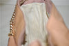 Authentic GUCCI SOHO Tassel Chain Shoulder Tote Bag PVC 308982 Beige Pink 0472E