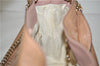 Authentic GUCCI SOHO Tassel Chain Shoulder Tote Bag PVC 308982 Beige Pink 0472E