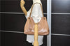 Authentic GUCCI SOHO Tassel Chain Shoulder Tote Bag PVC 308982 Beige Pink 0472E
