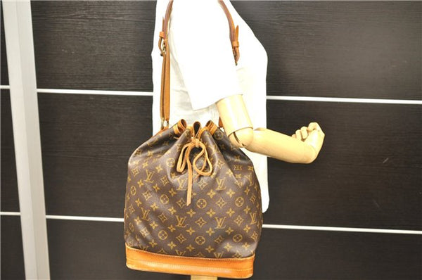 Authentic Louis Vuitton Monogram Noe Shoulder Bag M42224 LV 0473D