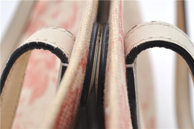 Authentic GUCCI GG Ribbon Herbarium Tote Bag Canvas Leather 432684 Ivory 0473E