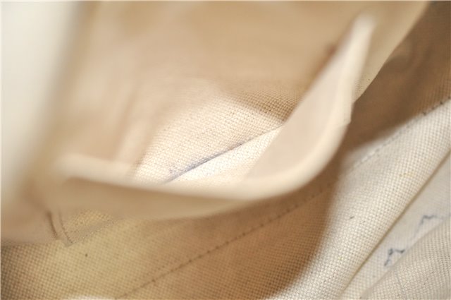 Authentic GUCCI GG Ribbon Herbarium Tote Bag Canvas Leather 432684 Ivory 0473E