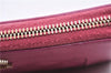 Authentic CHANEL Lamb Skin Turnlock Motif Matelasse Long Wallet Pink CC 0475F