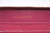 Authentic CHANEL Lamb Skin Turnlock Motif Matelasse Long Wallet Pink CC 0475F