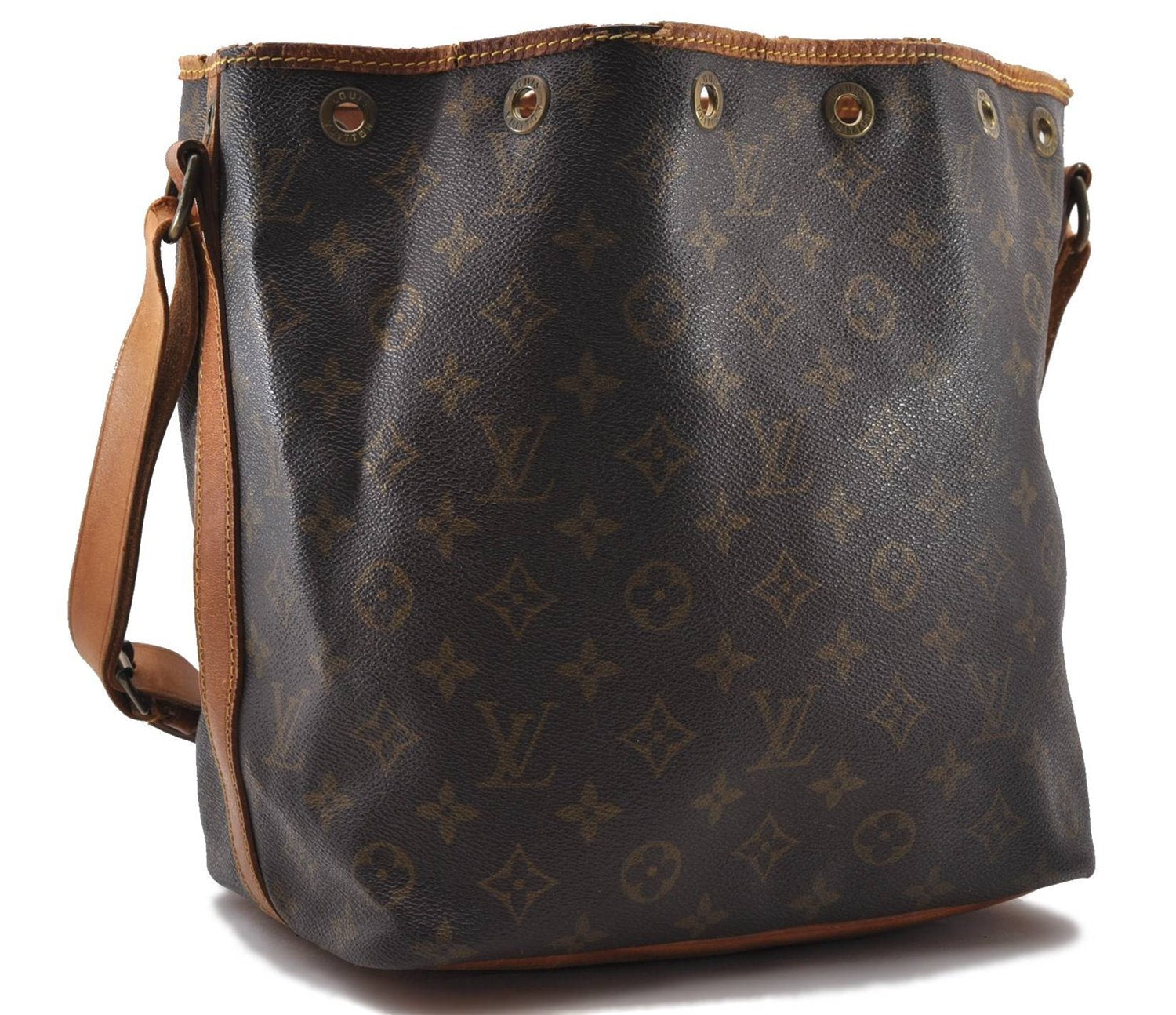 Authentic Louis Vuitton Monogram Petit Noe Shoulder Bag M42226 LV 0476D