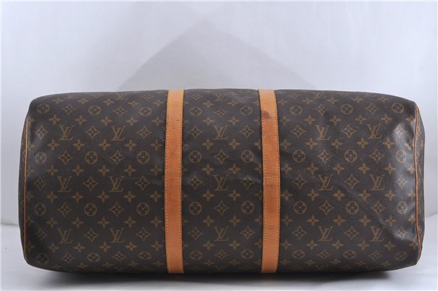 Authentic Louis Vuitton Monogram Keepall 60 Boston Bag M41422 LV 0477D