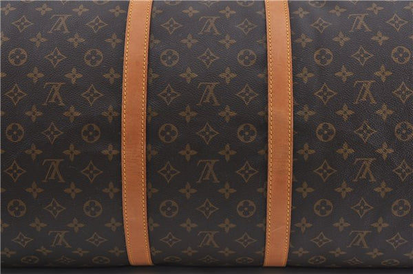 Authentic Louis Vuitton Monogram Keepall 60 Boston Bag M41422 LV 0477D