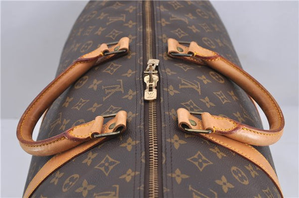 Authentic Louis Vuitton Monogram Keepall 60 Boston Bag M41422 LV 0477D