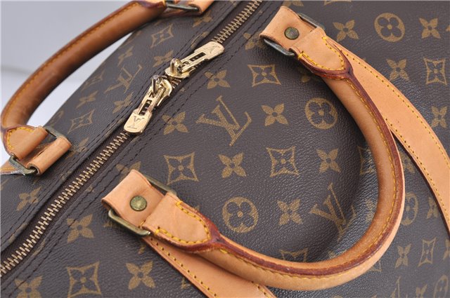 Authentic Louis Vuitton Monogram Keepall 60 Boston Bag M41422 LV 0477D