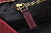Authentic PRADA Nylon Tessuto Leather Shoulder Tote Bag Red 0479E