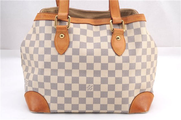 Authentic Louis Vuitton Damier Azur Hampstead PM N51207 Shoulder Tote Bag 0479F