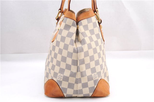 Authentic Louis Vuitton Damier Azur Hampstead PM N51207 Shoulder Tote Bag 0479F