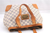 Authentic Louis Vuitton Damier Azur Hampstead PM N51207 Shoulder Tote Bag 0479F