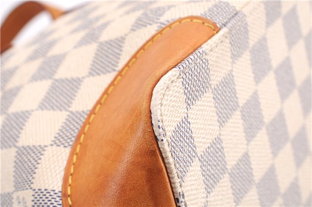 Authentic Louis Vuitton Damier Azur Hampstead PM N51207 Shoulder Tote Bag 0479F