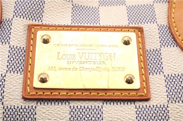 Authentic Louis Vuitton Damier Azur Hampstead PM N51207 Shoulder Tote Bag 0479F