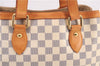 Authentic Louis Vuitton Damier Azur Hampstead PM N51207 Shoulder Tote Bag 0479F