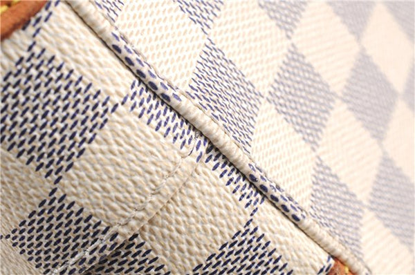 Authentic Louis Vuitton Damier Azur Hampstead PM N51207 Shoulder Tote Bag 0479F