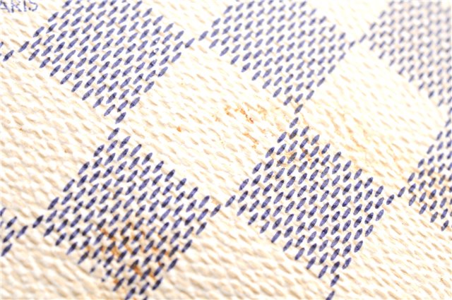 Authentic Louis Vuitton Damier Azur Hampstead PM N51207 Shoulder Tote Bag 0479F