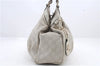 Authentic GUCCI Guccissima Sukey Shoulder Tote Bag GG Leather 211944 White 0480D