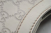 Authentic GUCCI Guccissima Sukey Shoulder Tote Bag GG Leather 211944 White 0480D